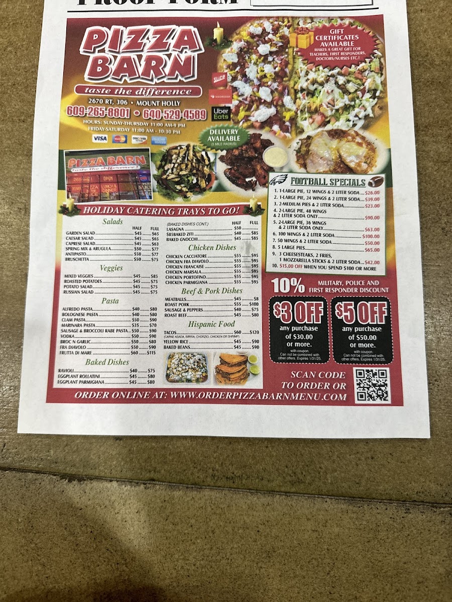 Menu Pizza Barn-1